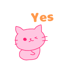 [LINEスタンプ] ピンク猫シリーズ