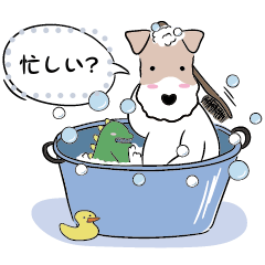 [LINEスタンプ] WIRE FOX TERRIER WORLD JAPANESE VERSION