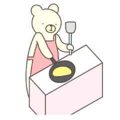 [LINEスタンプ] とぼけたくま