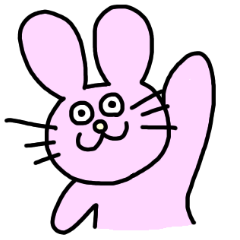 [LINEスタンプ] わたしはうさぎ。