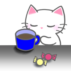 [LINEスタンプ] 働くにゃんこ