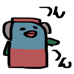 [LINEスタンプ] 半魚人スタンプ⑤ 左手で書いたの巻