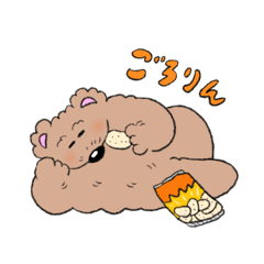 [LINEスタンプ] 頑張りすぎないゴロくまちゃんの日常