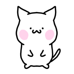 [LINEスタンプ] もっちゃり猫