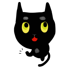 [LINEスタンプ] 黒猫りんちゃんの日常で使うスタンプ