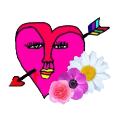 [LINEスタンプ] ハート型フレンズ 報告用