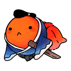 [LINEスタンプ] 金魚サムライ