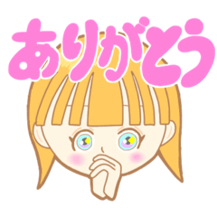 [LINEスタンプ] 金髪女子のあいさつ