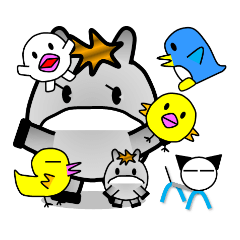 [LINEスタンプ] PIYOTARO FRIENDS 芦毛たろちゃんの日常2