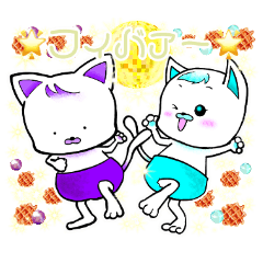 [LINEスタンプ] みんなでわっふる