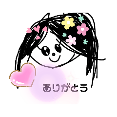 [LINEスタンプ] ありがとうthanks1