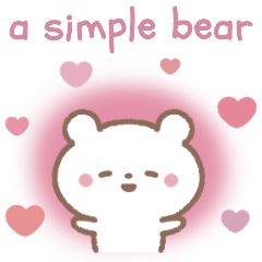[LINEスタンプ] a simple bear