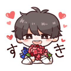 [LINEスタンプ] 犬系ふんわり男の子スタンプ