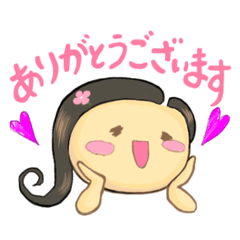 [LINEスタンプ] 髪長女子。よく使う言葉・丁寧な言葉MIX。