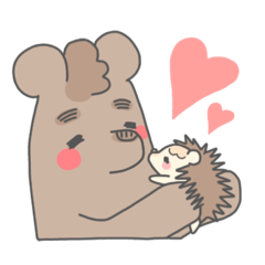 [LINEスタンプ] Bear ＆ Hedgehog．1