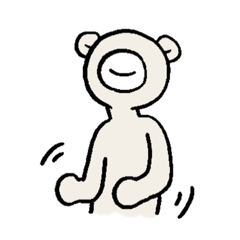 [LINEスタンプ] 白熊のゆたかなスタンプ