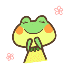 [LINEスタンプ] パイナップルなカエルちゃん