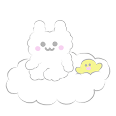 [LINEスタンプ] うさコットン【挨拶】