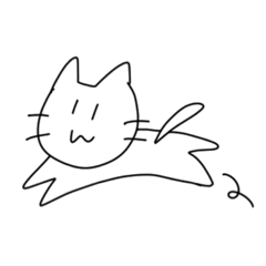 [LINEスタンプ] 3秒ネコ