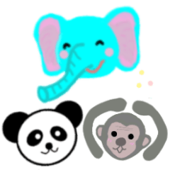 [LINEスタンプ] 楽描き♪シンプルいきもの＆時々ダジャレ