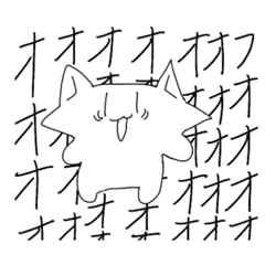 [LINEスタンプ] 角ねこスタンプ〈    'ω’    〉