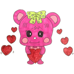 [LINEスタンプ] モモンの日常❤️