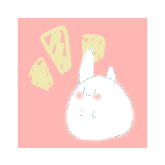 [LINEスタンプ] うさぎ餅