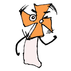 [LINEスタンプ] ふたたび！ かざぐるマタ郎