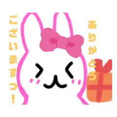[LINEスタンプ] かわいい♡桃色うさぎスタンプ
