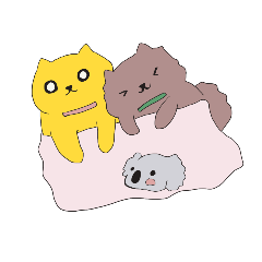 [LINEスタンプ] ポメラニアン兄弟 with コアラくん