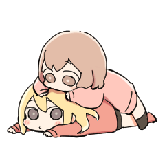 [LINEスタンプ] 愛ちゃんと花ちゃん