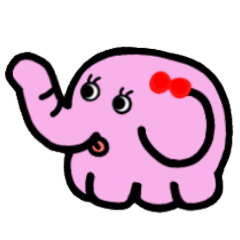 [LINEスタンプ] ももいろのぞうさん