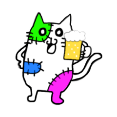 [LINEスタンプ] 酒好きの猫