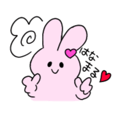 [LINEスタンプ] うさぎ໒꒱‧˚