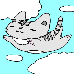 [LINEスタンプ] ぐーたらねこ しまさん