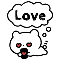 [LINEスタンプ] heartful bear Sticker