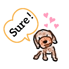 [LINEスタンプ] トイプードル 毎日スタンプEnglishいり！