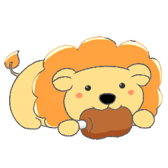 [LINEスタンプ] 可愛いライオンくんの日常