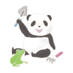 [LINEスタンプ] 子育てパンダ