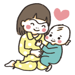 [LINEスタンプ] かりん＆きょうすけ