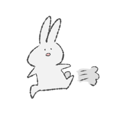 [LINEスタンプ] (・○・)うさぎさんスタンプ