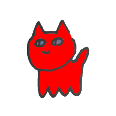 [LINEスタンプ] あかいねこちゃん