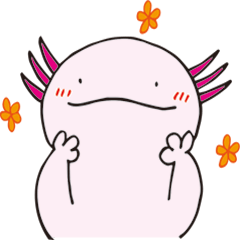 [LINEスタンプ] ウーパーくんとクラゲさん～感情表現～