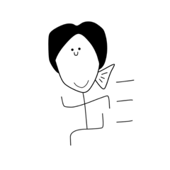 [LINEスタンプ] あたし、棒人間。