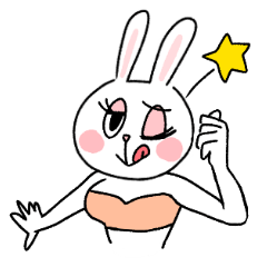 [LINEスタンプ] 色っぽ♡うさぎ セクシーver.