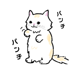 [LINEスタンプ] シロとミケ。