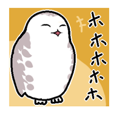 [LINEスタンプ] そこそこかわいいシロフクロウのスタンプ