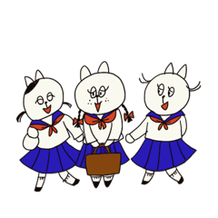 [LINEスタンプ] 女子高生ネコミの日常スタンプ