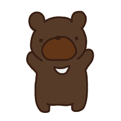 [LINEスタンプ] ツキノワグマのつっちゃん