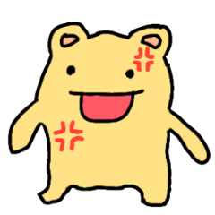 [LINEスタンプ] 怪物みたいなくまちゃん動くスタンプ